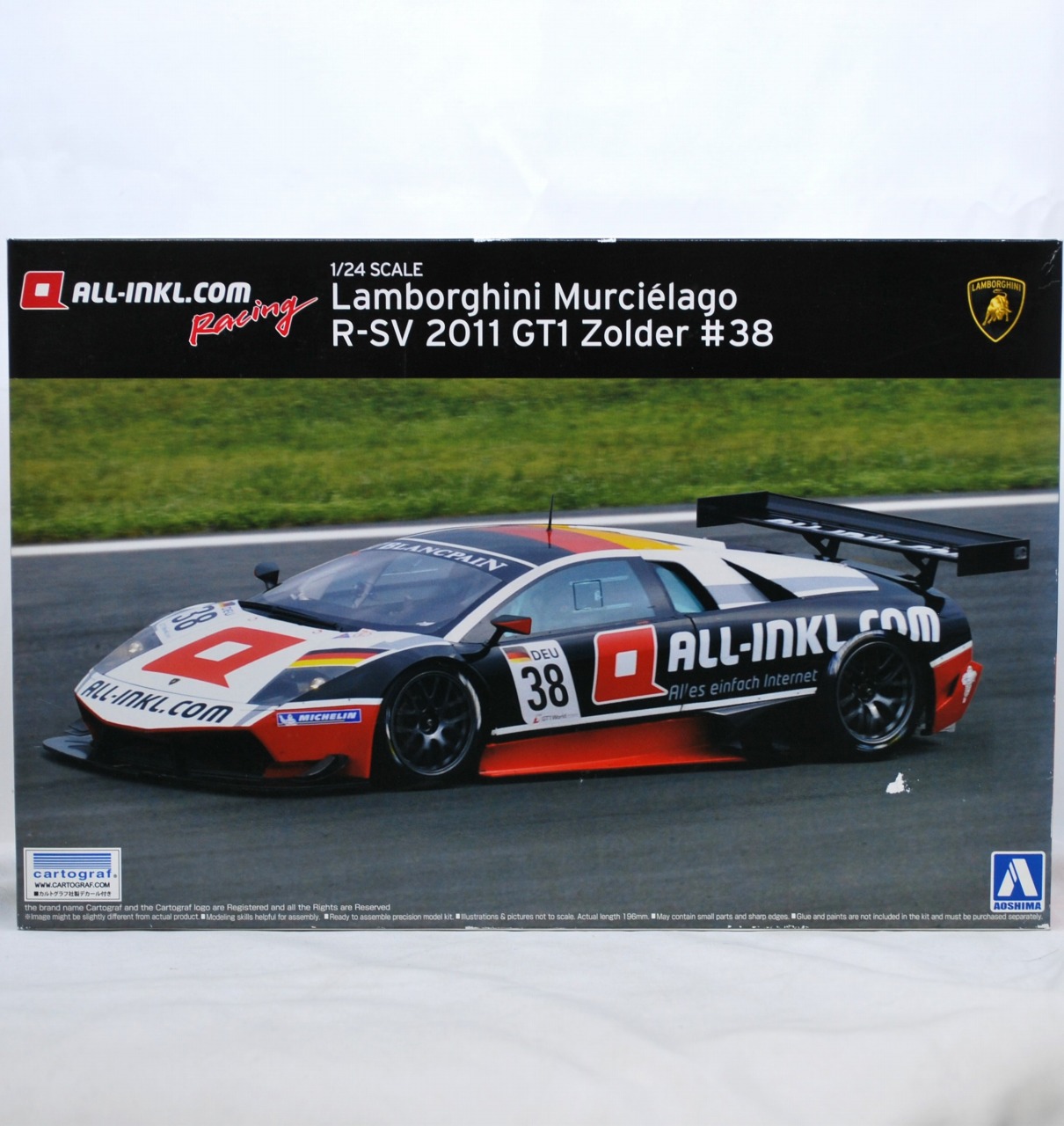 アオシマ 1/24 ランボルギーニ ムルシエラゴ R-SV 2011 GT1 Zolder #38 ディスプレイキット
