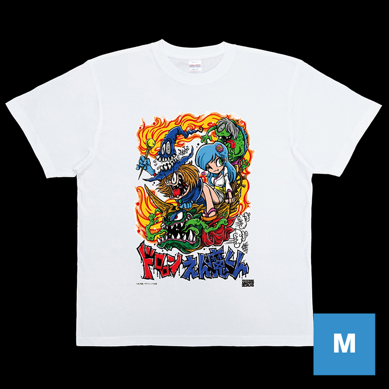 KAGEMARU DESIGNS ドロロンえん魔くん Tシャツ (白) Mサイズ