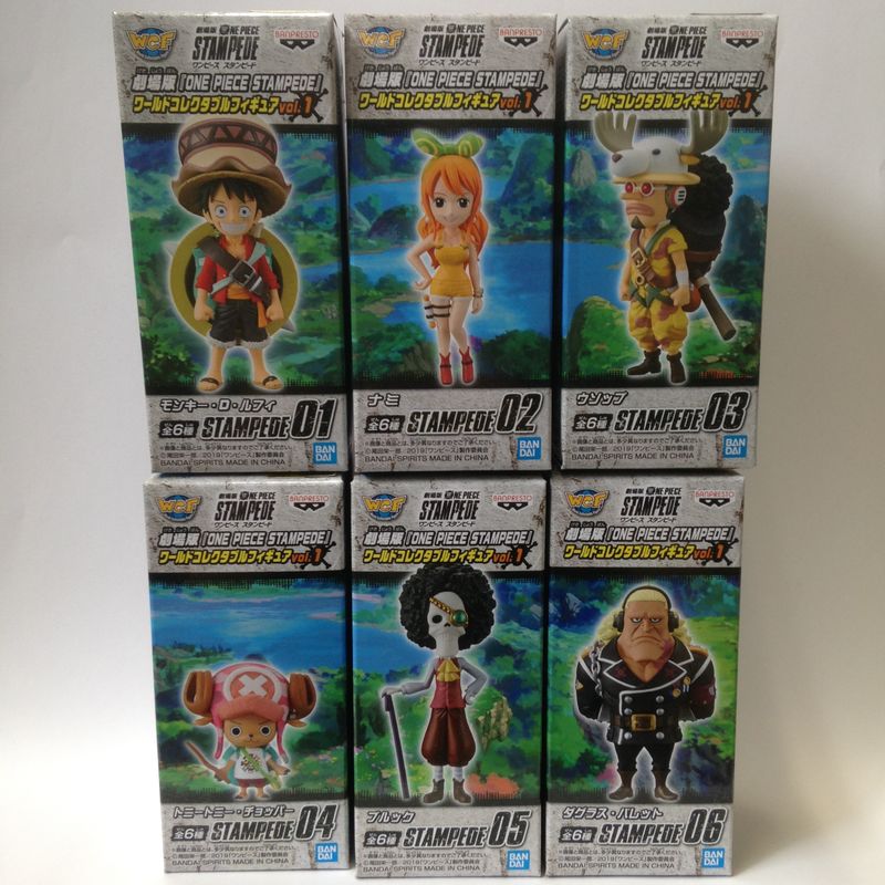 ワンピース ワールドコレクタブルフィギュア ONE PIECE STAMPEDE vol.1 6種セット
