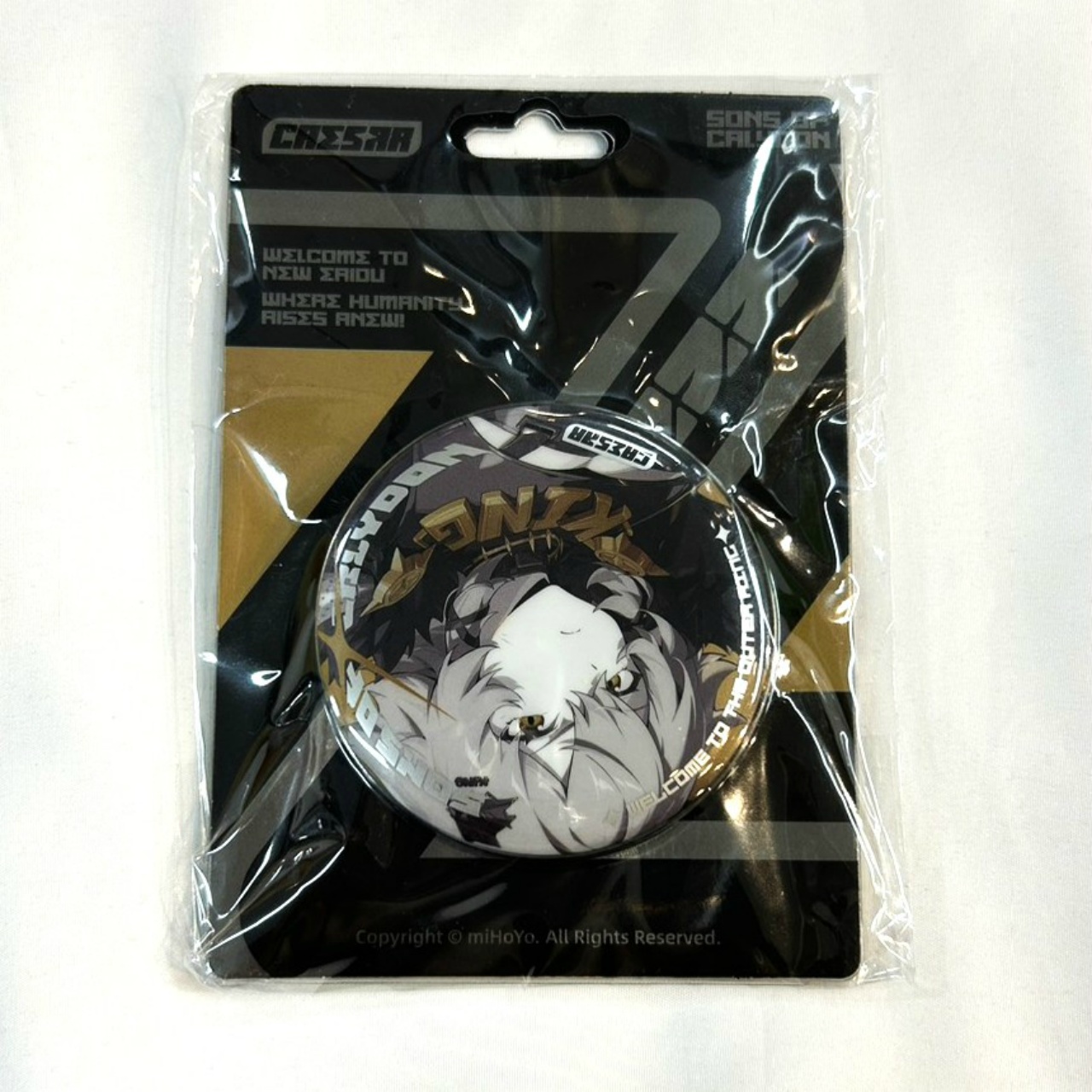 ゼンレスゾーンゼロ 影画シリーズ 缶バッジ カリュドーンの子 キング・シーザー