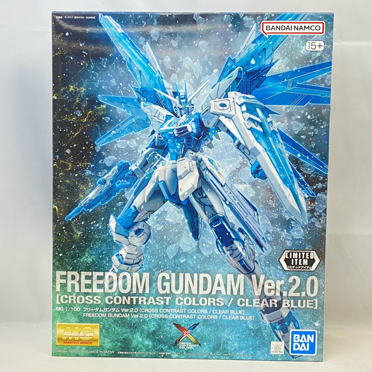 MG 1/100 フリーダムガンダム Ver.2.0 [CROSS CONTRAST COLORS / CLEAR BLUE]