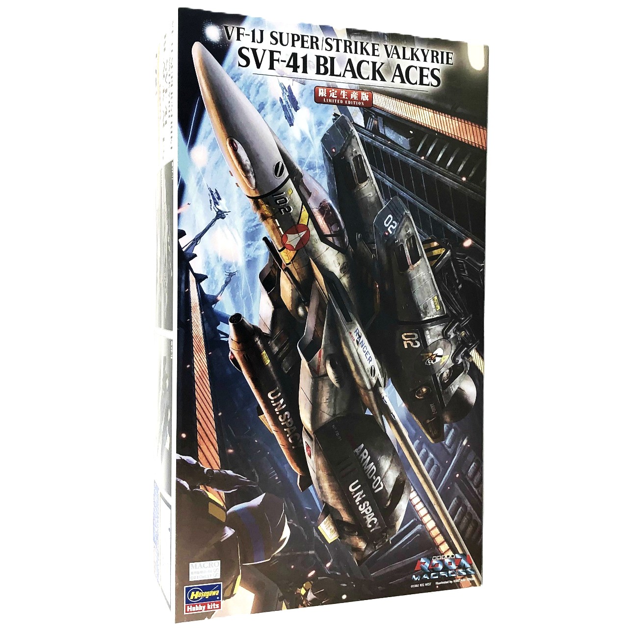 ハセガワ 1/72 VF-1J スーパー/ストライク バルキリー SVF-41 ブラックエイセス マクロス