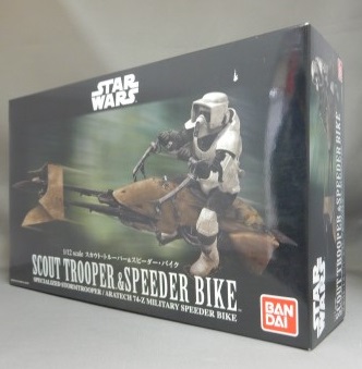 Bandai Plastic Model Star Wars 1/12 Scout Trooper and Speeder Bike
