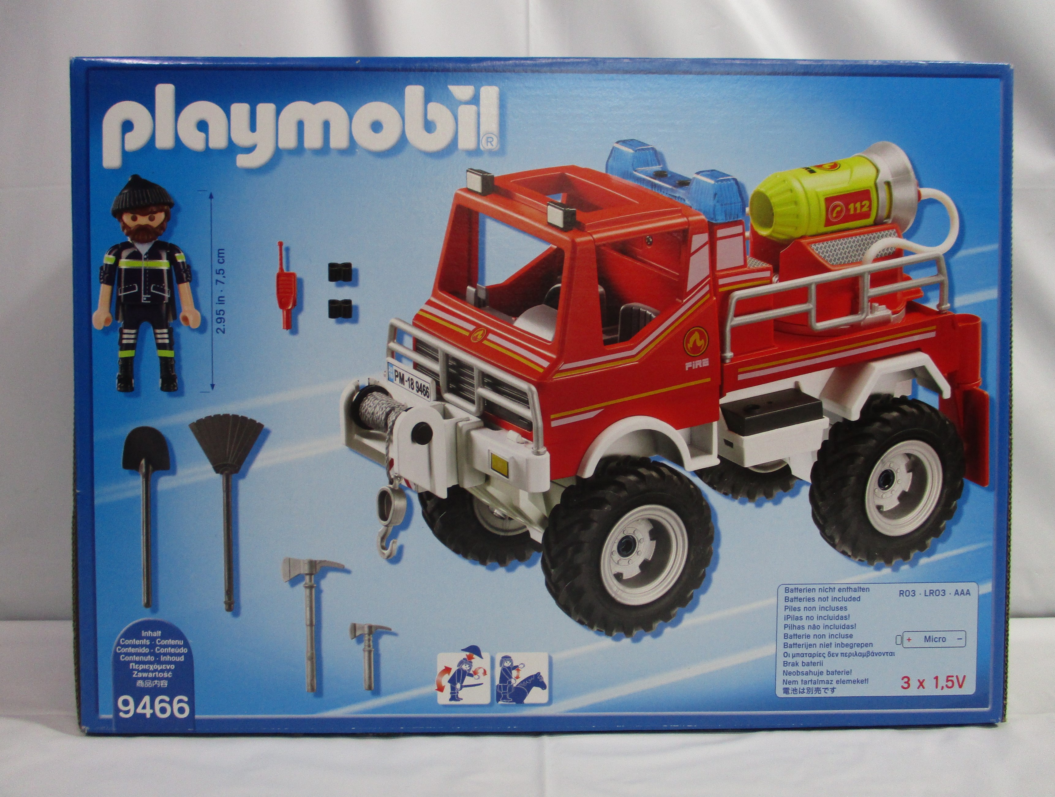 playmobil CITY ACTION「消防車」ケーブルウインチとフォームキャノン #9466