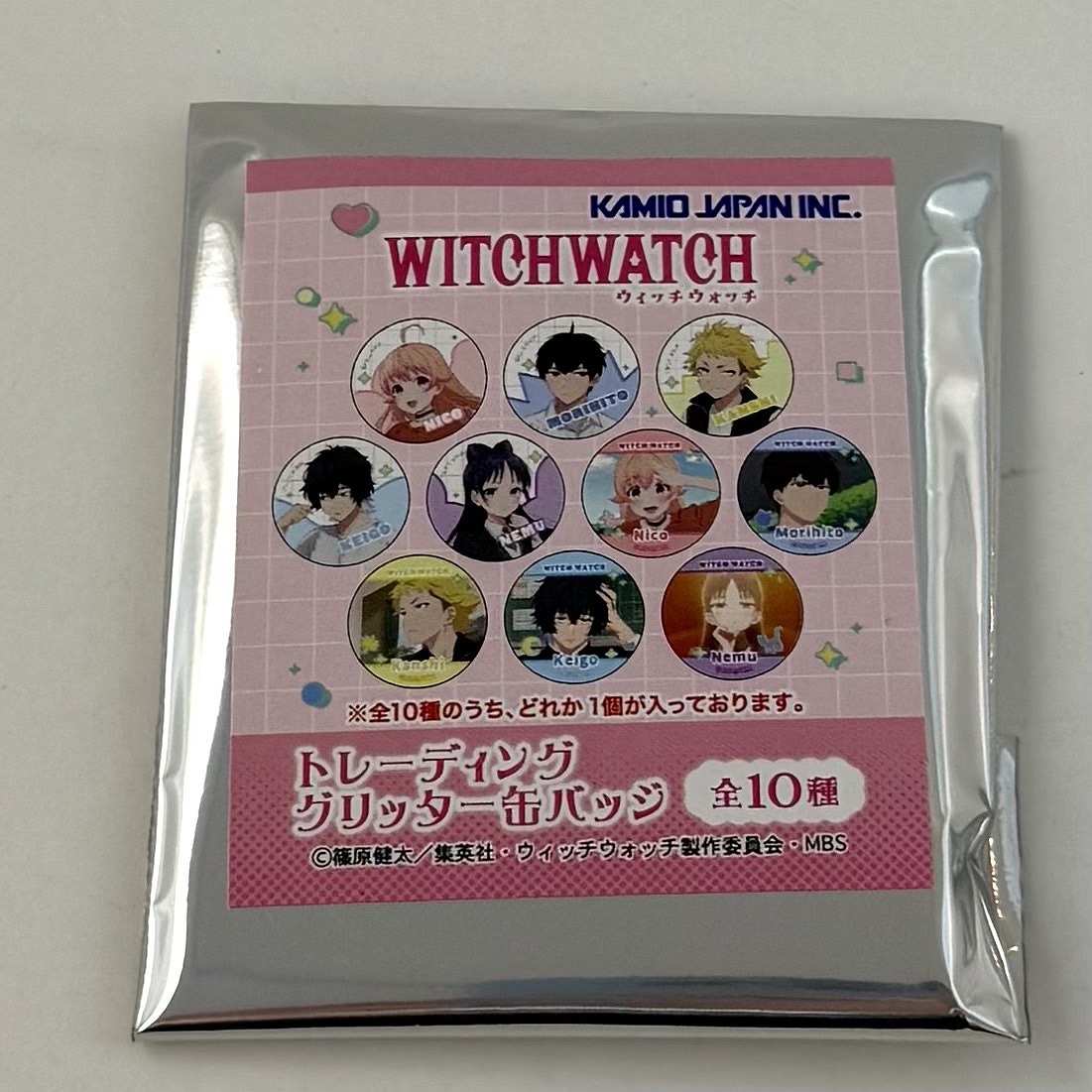 ウィッチウォッチ トレーディンググリッター缶バッジ 単品