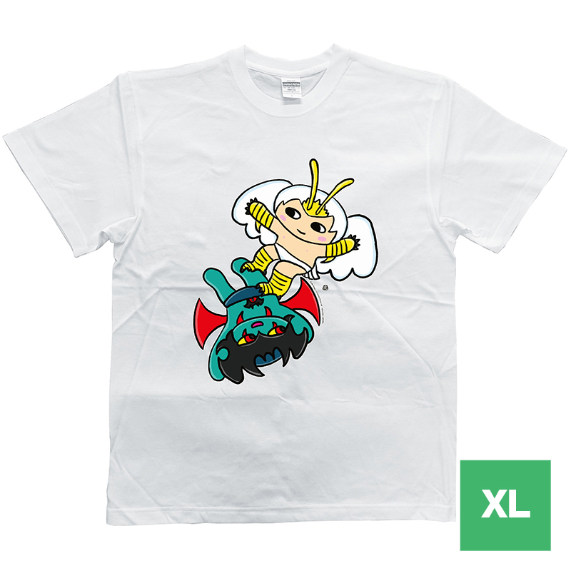 おふとん天国 デビルマン・シレーヌ Tシャツ (白) XLサイズ