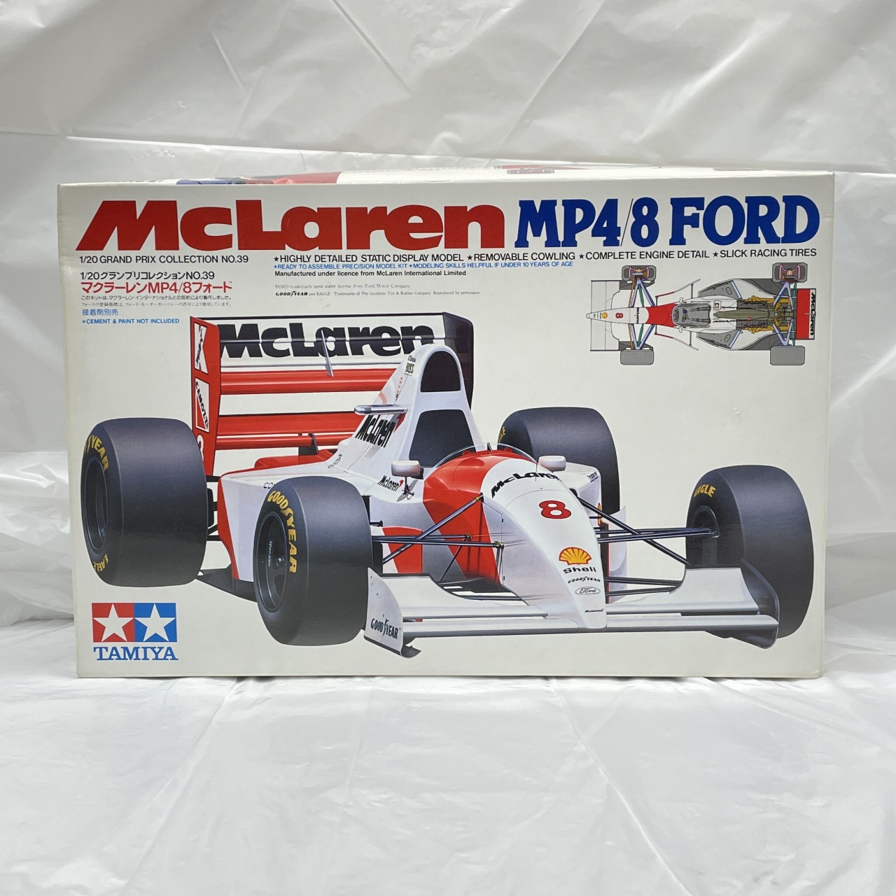 タミヤ 1/20 グランプリコレクション No.39 マクラーレン フォード MP4/8 ディスプレイキット