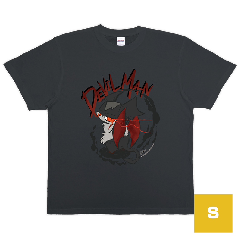 MORECATS デビルマン 悪 Tシャツ (スミ) Sサイズ