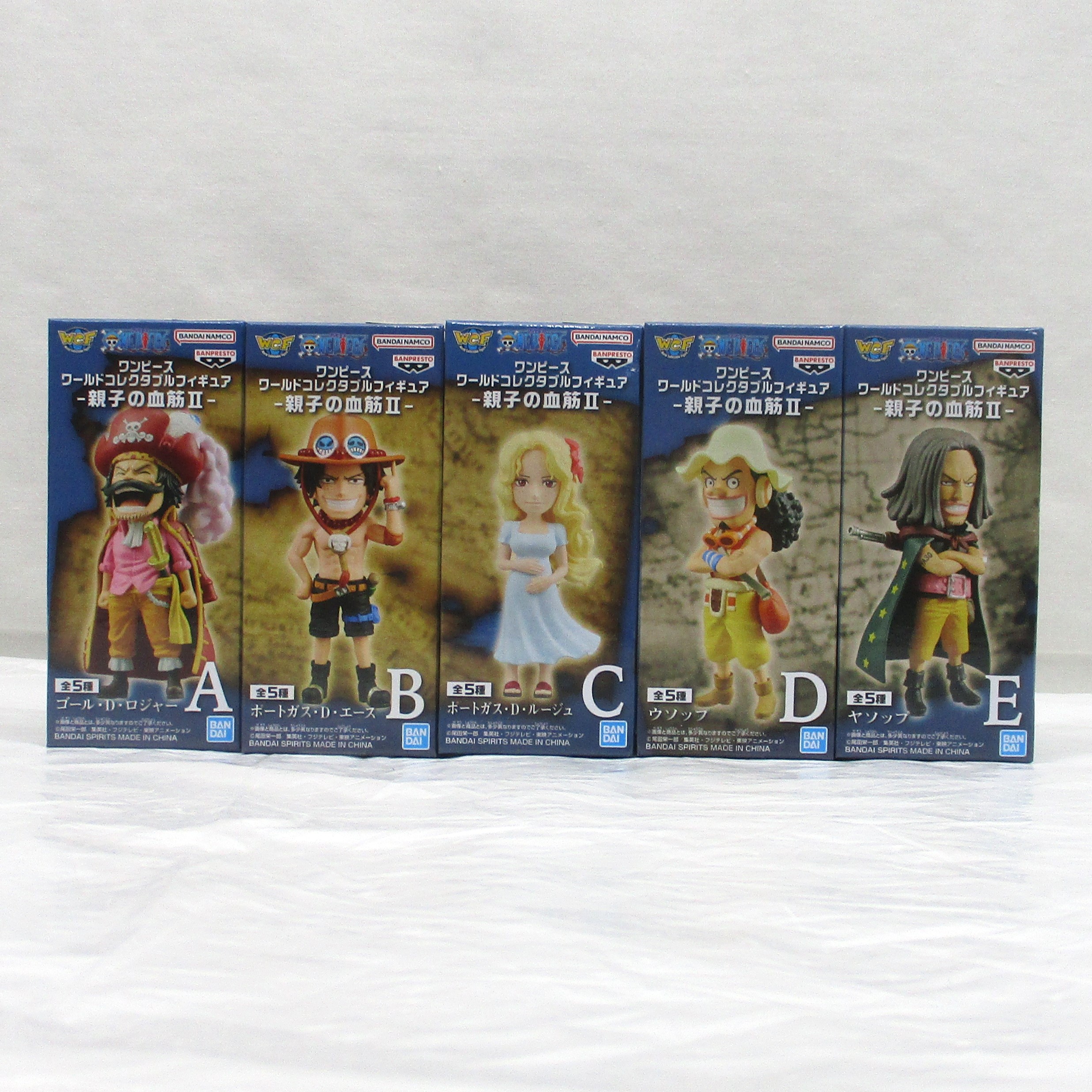 バンダイスピリッツ ワンピース ワールドコレクタブルフィギュア-親子の血筋II- 5種セット