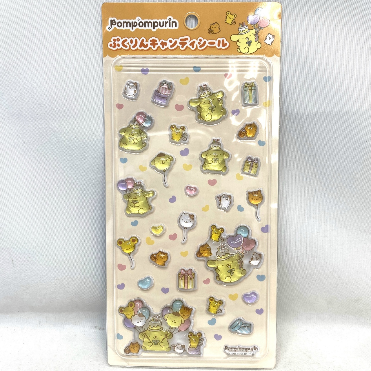 サンリオキャラクターズ ポムポムプリン ぷくりんキャンディシール おたんじょうび