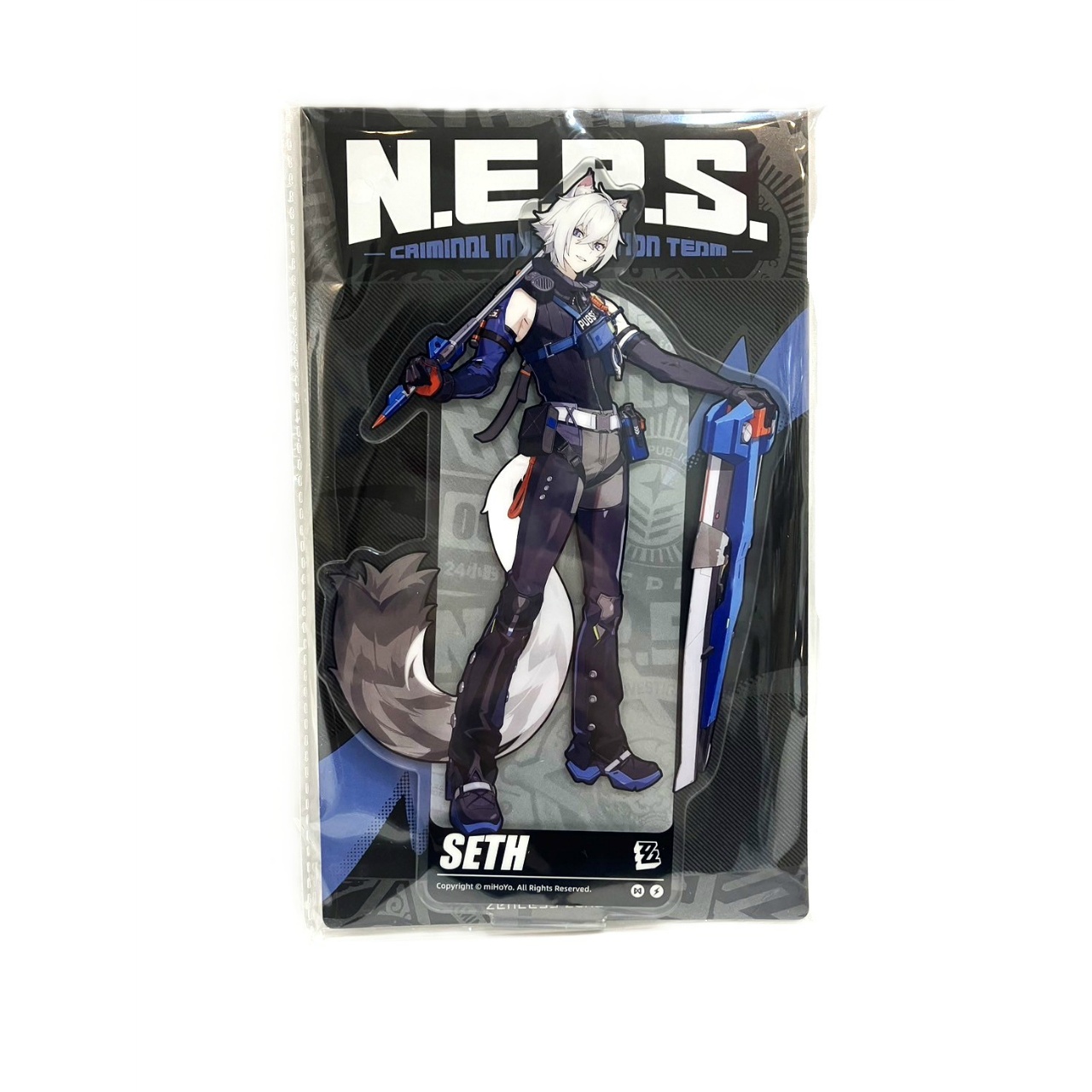 Zenless Zone Zero Impact Character Illustration Series Acrylic Stand - Seth Special Investigation Unit EN Ver.