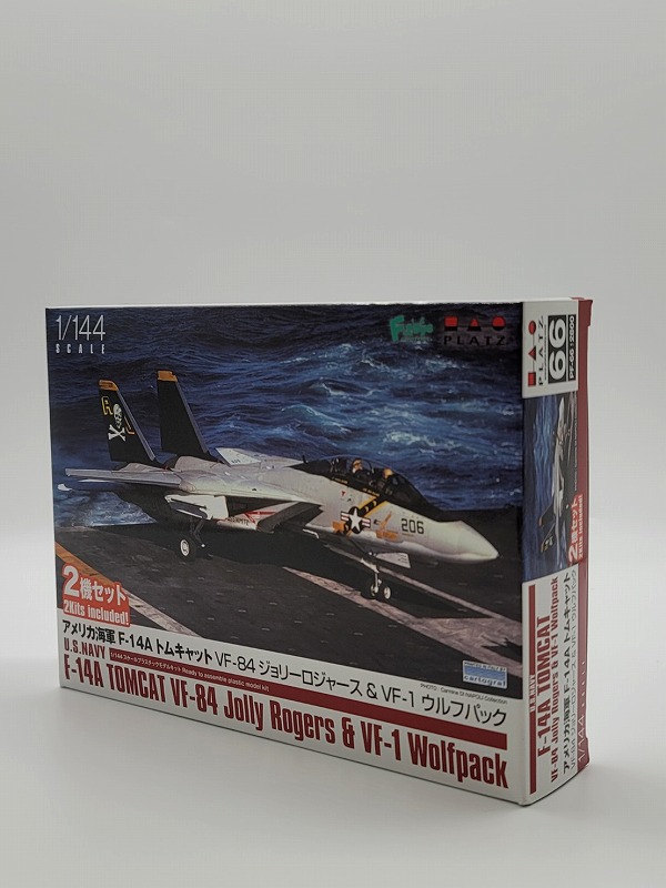 1/144 アメリカ海軍 F-14A トムキャット VF-84 ジョリーロジャース & VF-1 ウルフパック 2機セット プラモデル