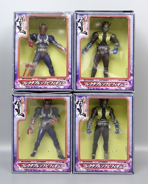 バンプレスト 仮面ライダー響鬼 コレクタブルソフビフィギュア 4種セット