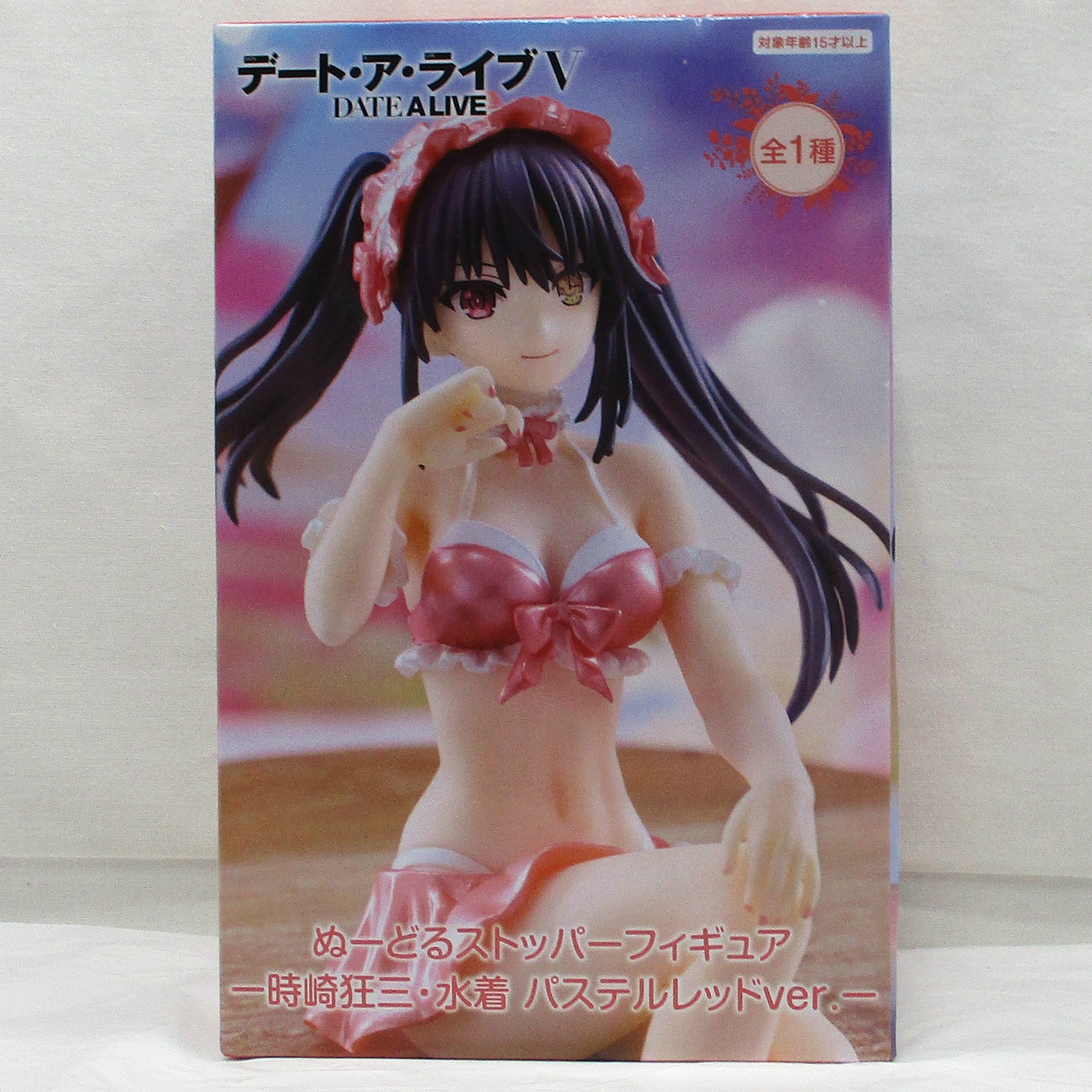 フリュー デート・ア・ライブV ぬーどるストッパーフィギュア ー時崎狂三・水着 パステルレッドver.ー