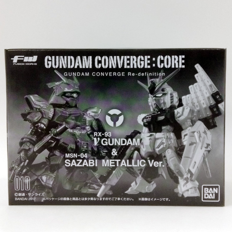 FW Gundam Converge CORE vGundam and Sazabi Metallic ver.