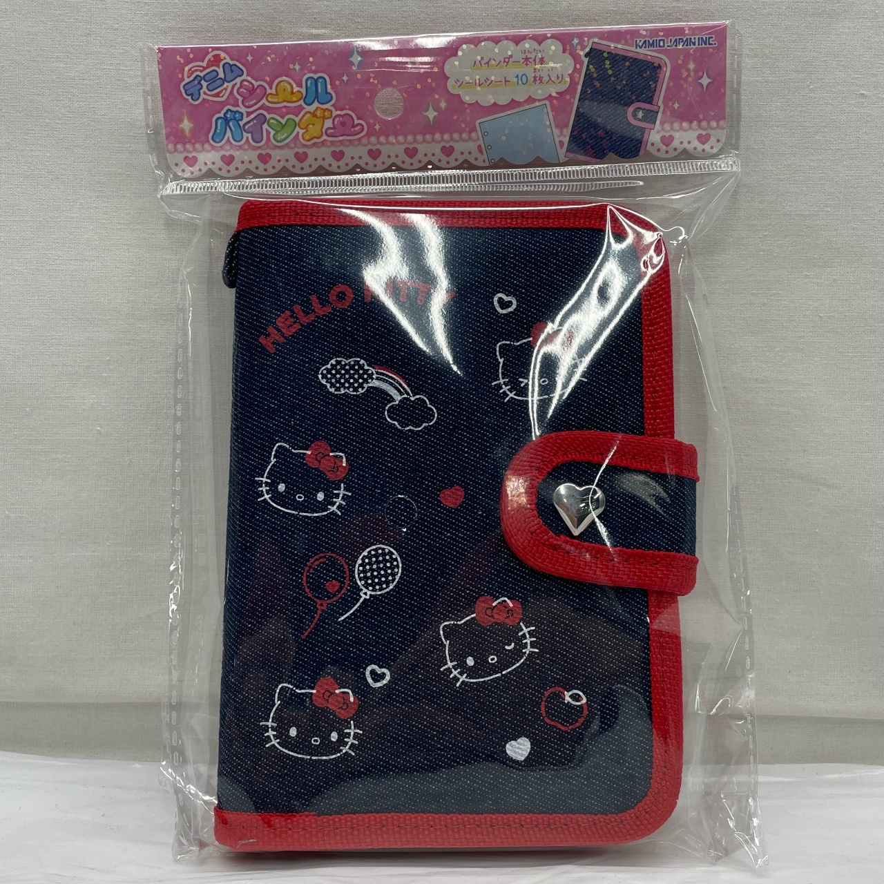 カミオジャパン サンリオ ハローキティ デニムシールバインダー&デニムステッカー