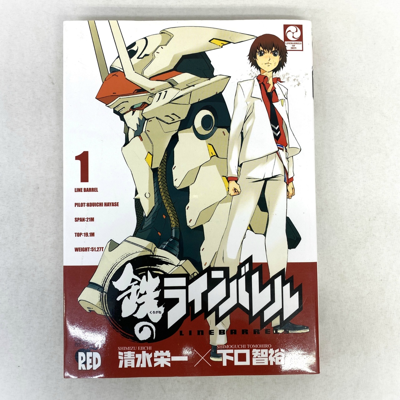 チャンピオンREDコミックス 鉄のラインバレル 1 清水栄一×下口智裕