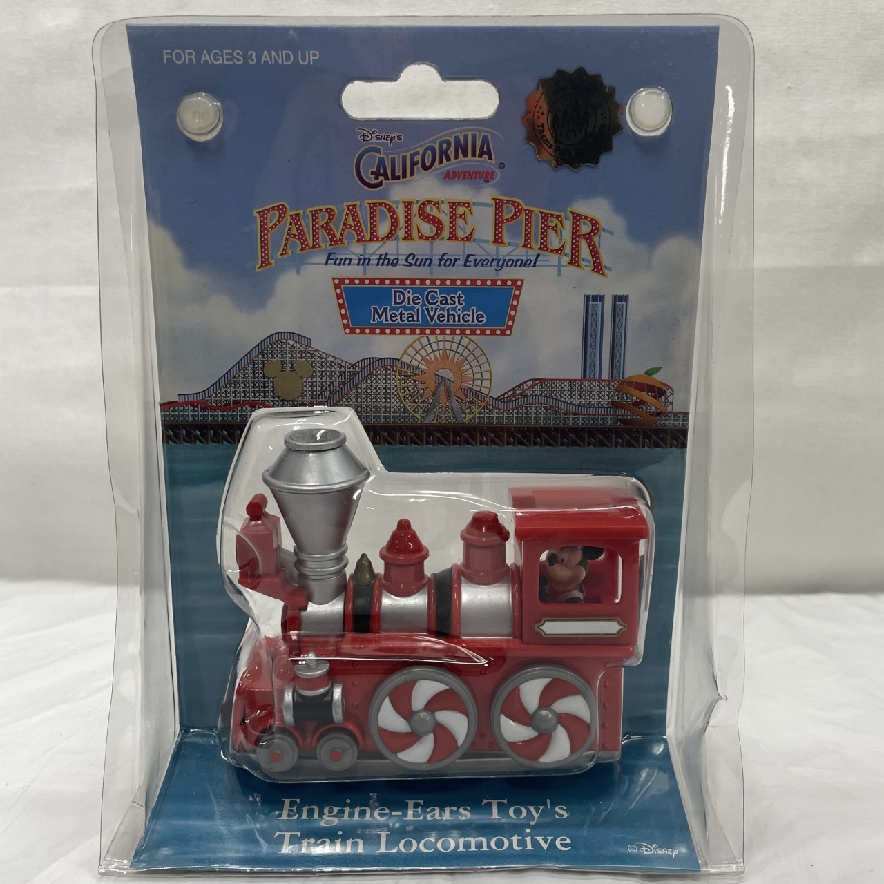 DISNEY DIE CAST METAL VEHICLE DISNEY CALIFORNIA PARADISE PIER Engine-Ears Toys Train Locomotive