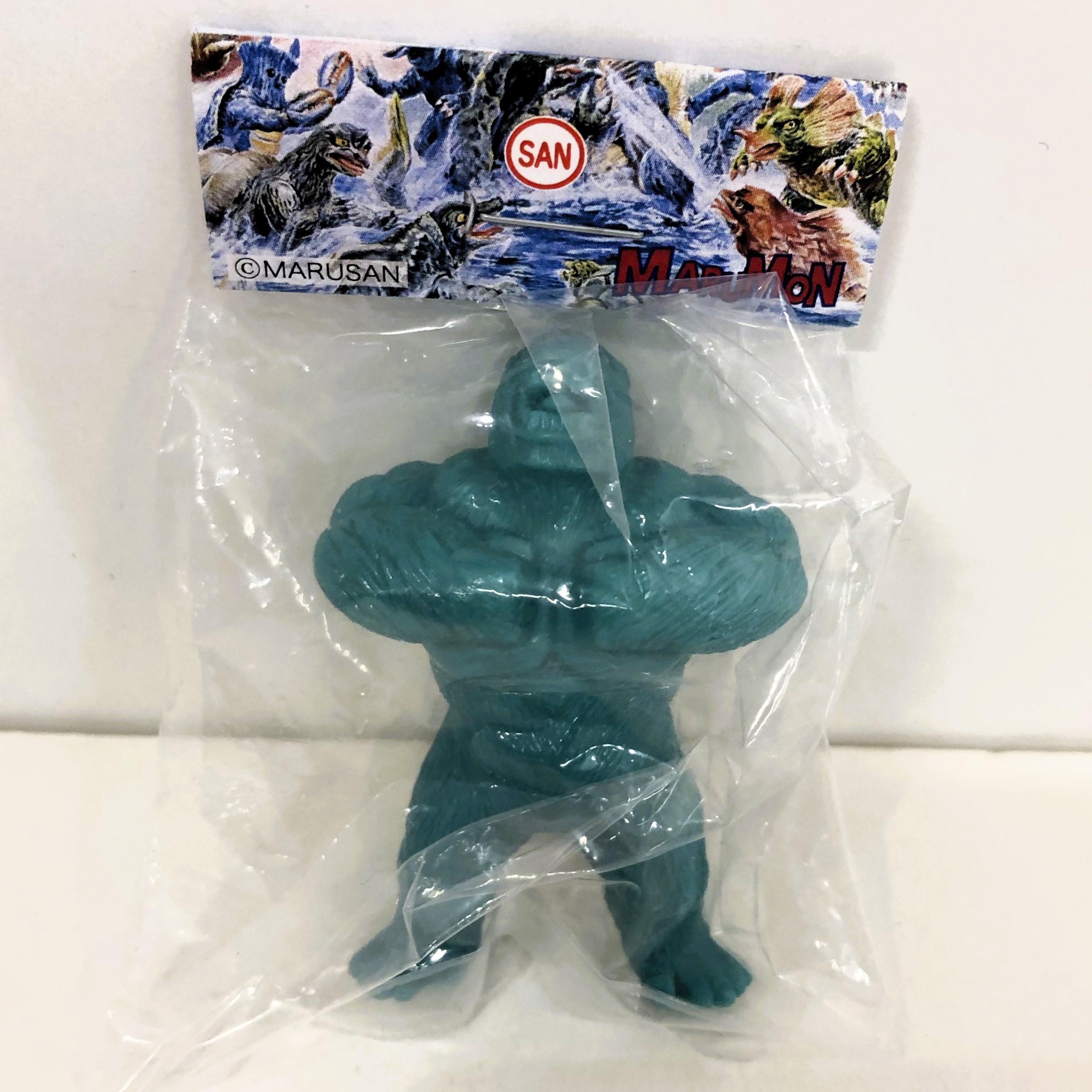 マルサン マルガチャ マルモン大図鑑60mm ジャイアントゴリラ 青緑 未塗装