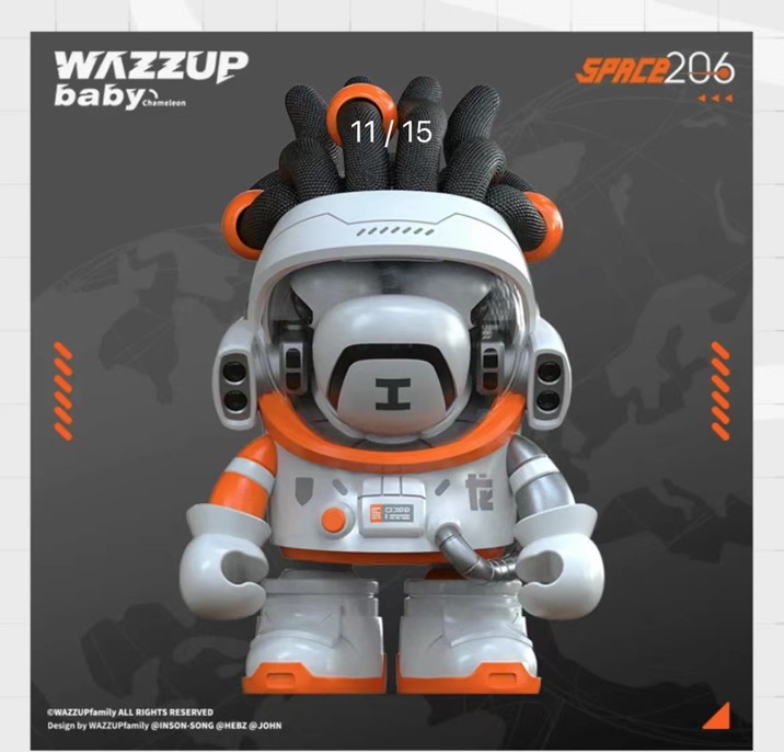 WASATOY WAZZUPbaby Chameleon Space 206 Space Chameleon Series-SOLO 12cm