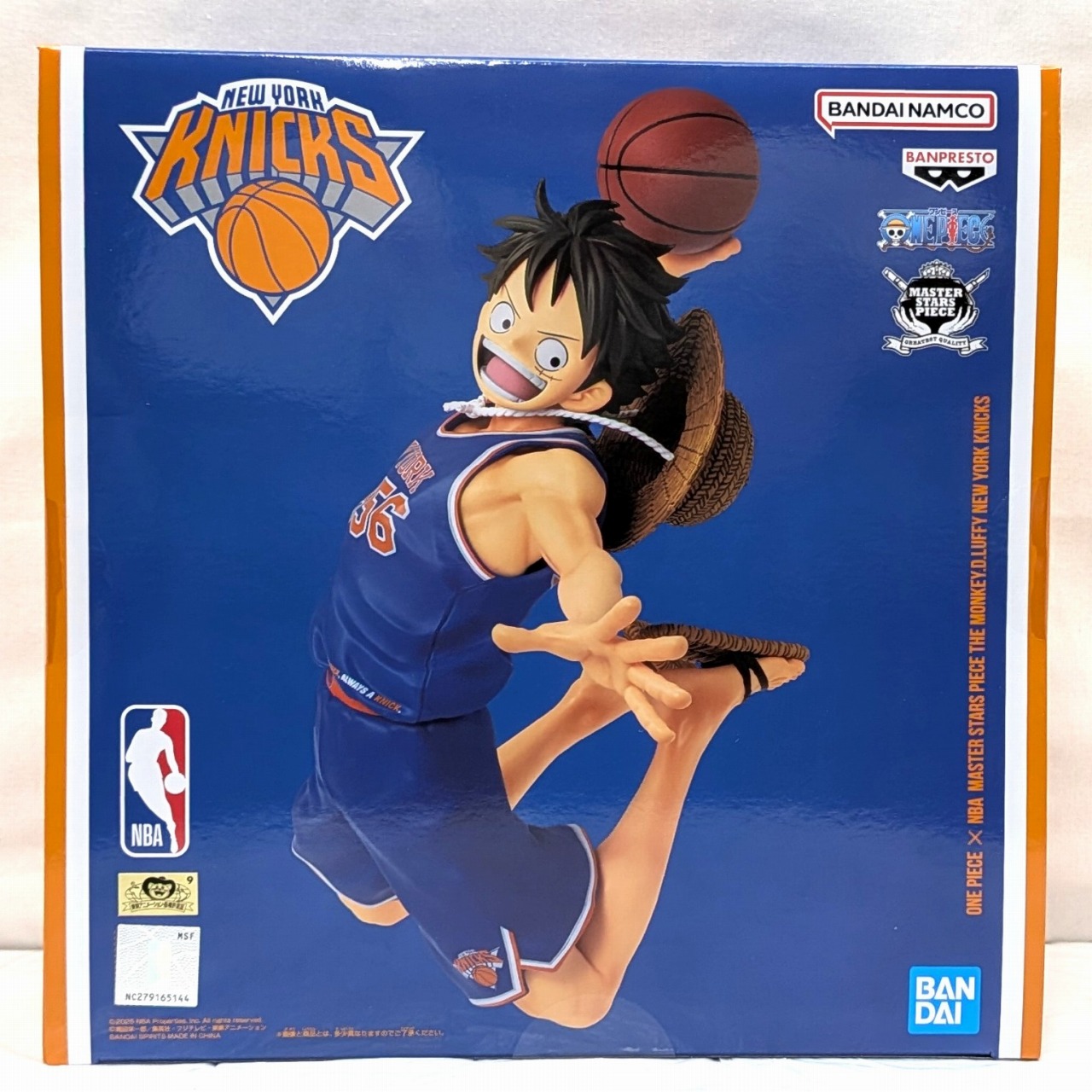 バンダイ ONE PIECE ×NBA MASTER STARS PIECE THE MONKEY.D.LUFFY NEW YORK KNICKS