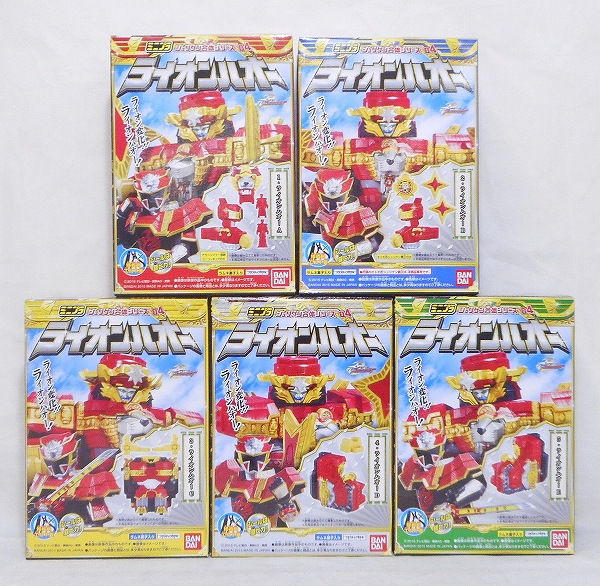 ミニプラ 手裏剣戦隊ニンニンジャー シュリケン合体シリーズ04 ライオンハオー 銀ピカシール 全5種セット