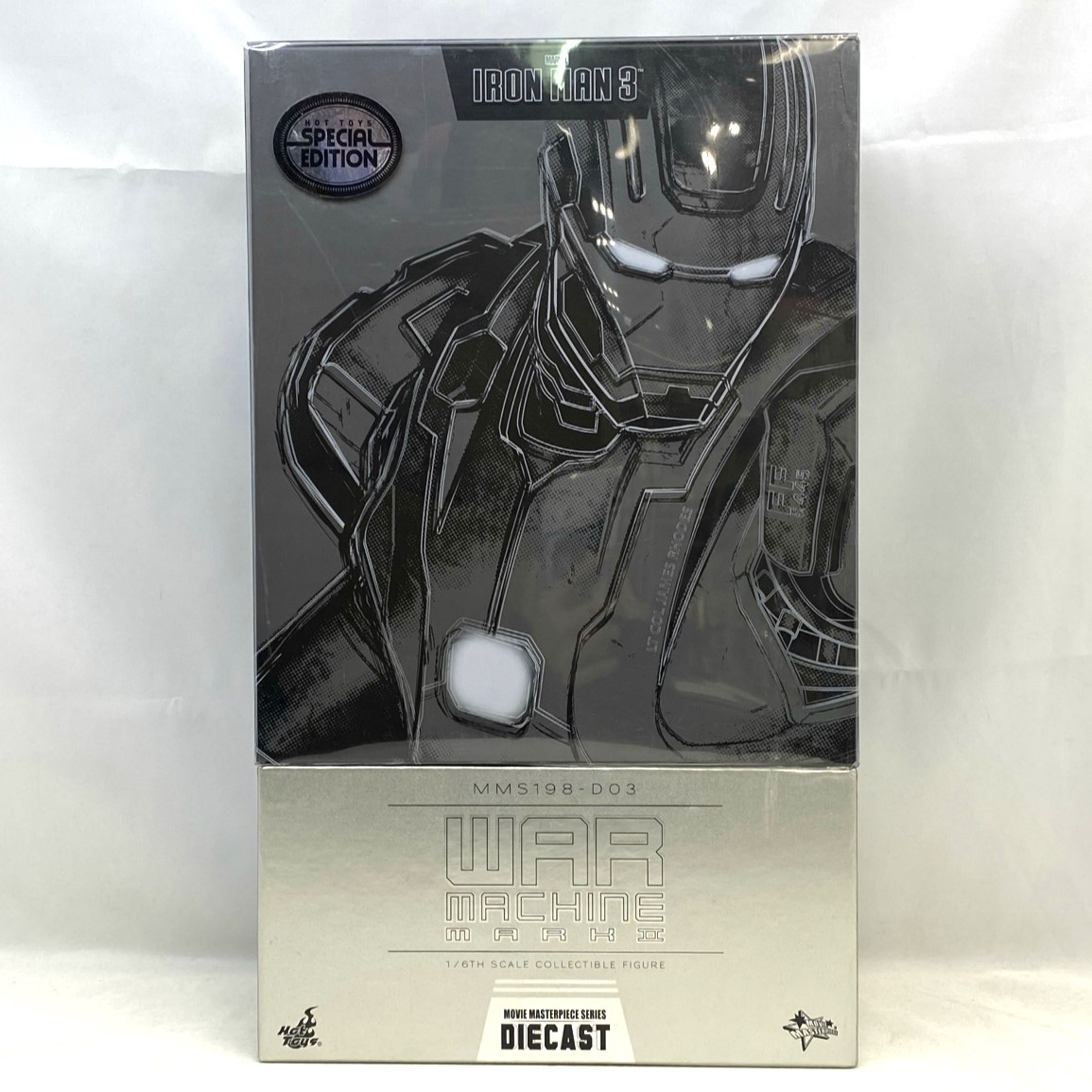 ホットトイズ ムービー・マスターピース DIECAST MMS198D03B ウォーマシン・マーク2 (ボーナスアクセサリー付き) [アイアンマン3] 1/6スケールフィギュア
