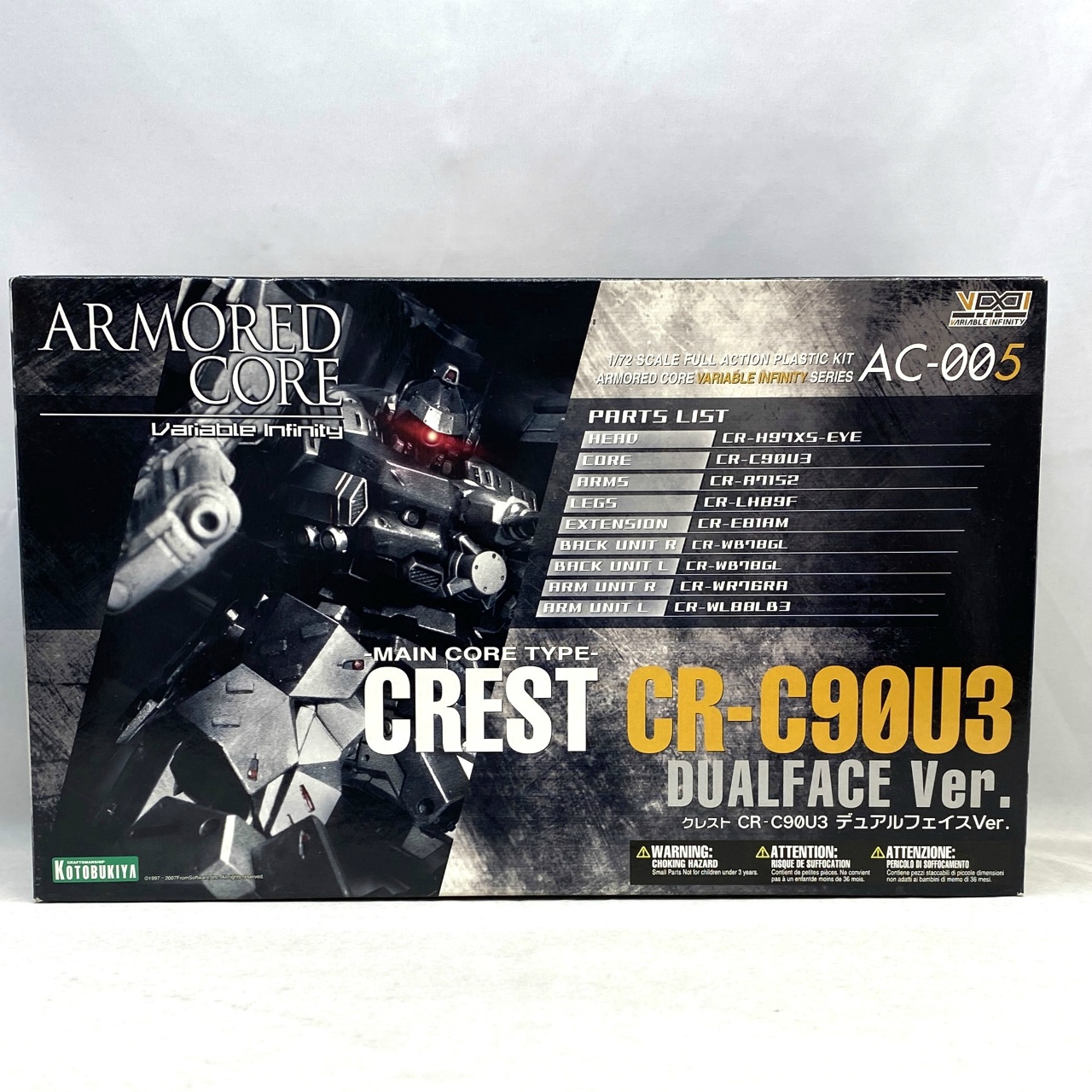 コトブキヤ アーマードコア AC-005 クレスト CR-C90U3 デュアルフェイス Ver.