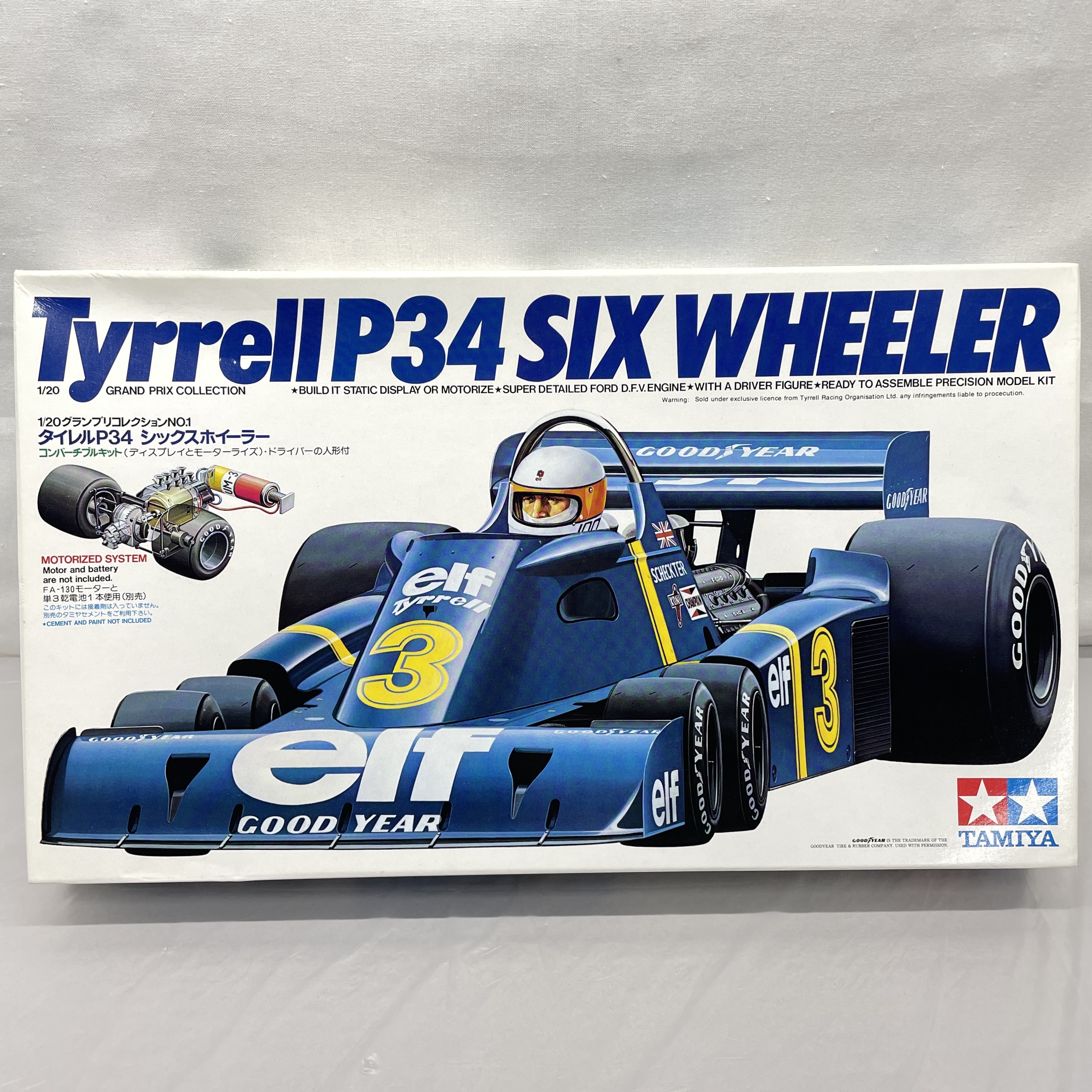 タミヤ 1/20 グランプリコレクション No.1 タイレル P34 シックスホイーラー モーターライズキット
