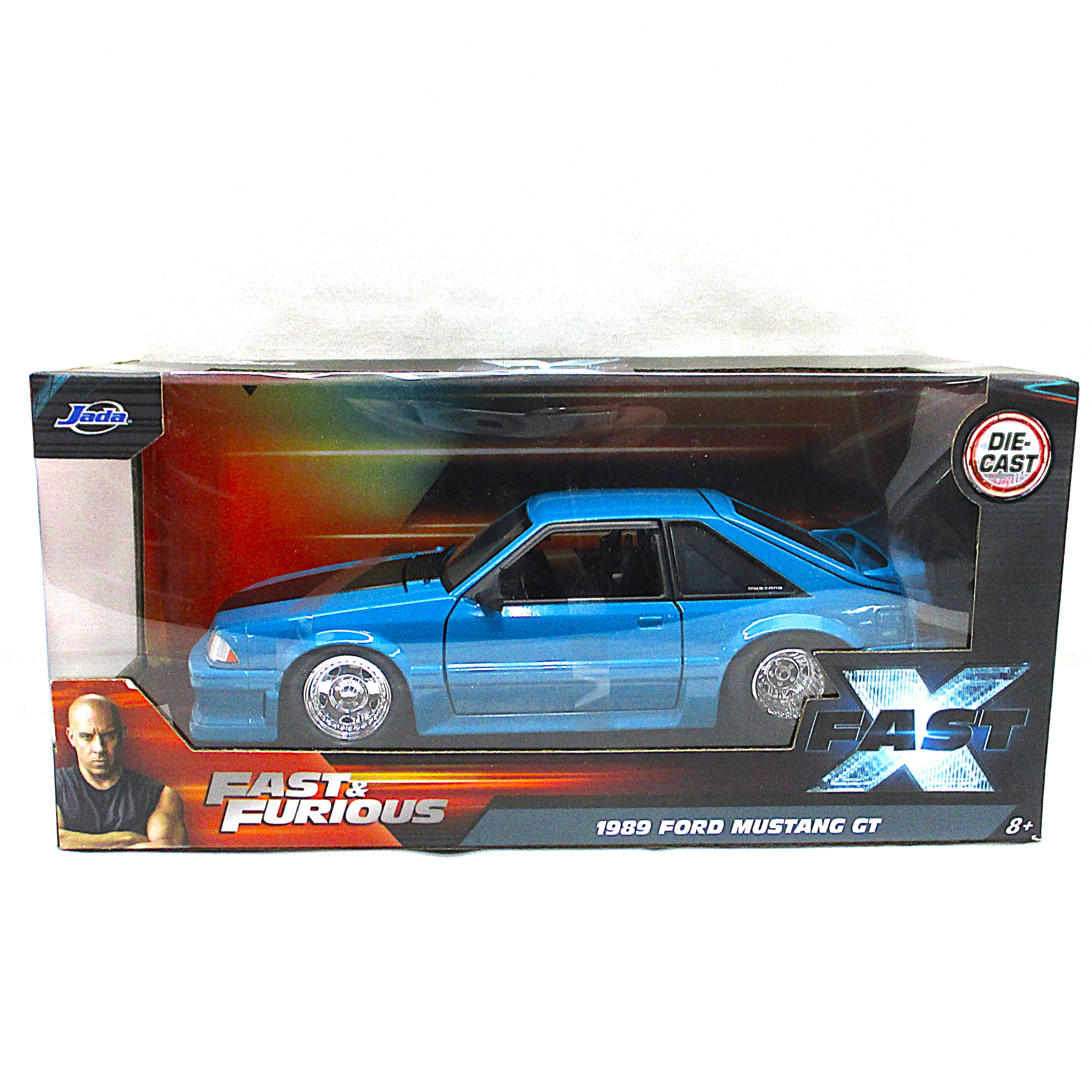 JADATOYS 1/24 ワイルドスピード フォードマスタングGT 1989 (ブルー)