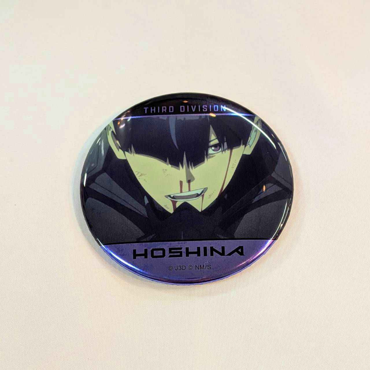 Kaiju No. 8 Newly drawn fighting back ver. One hit collection Metallic can badge Soshiro Hoshina (without mask)