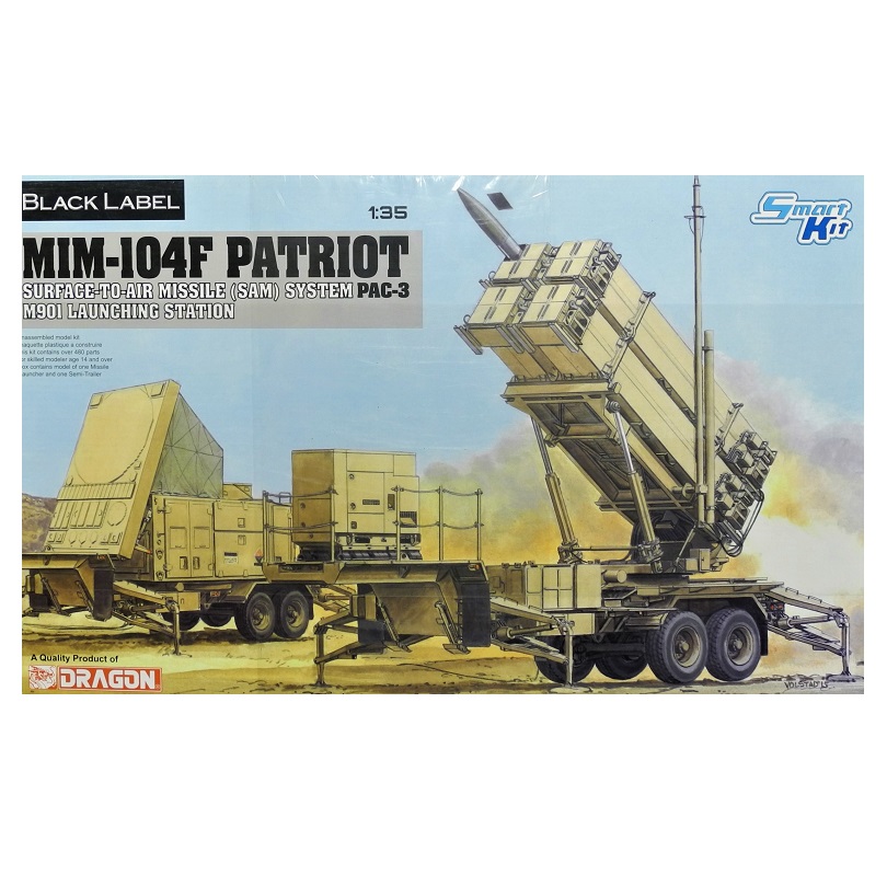 DRAGON Plastic Model 1/35 Black Label MIM-104F Patriot PAC-3 M901 Launching Station