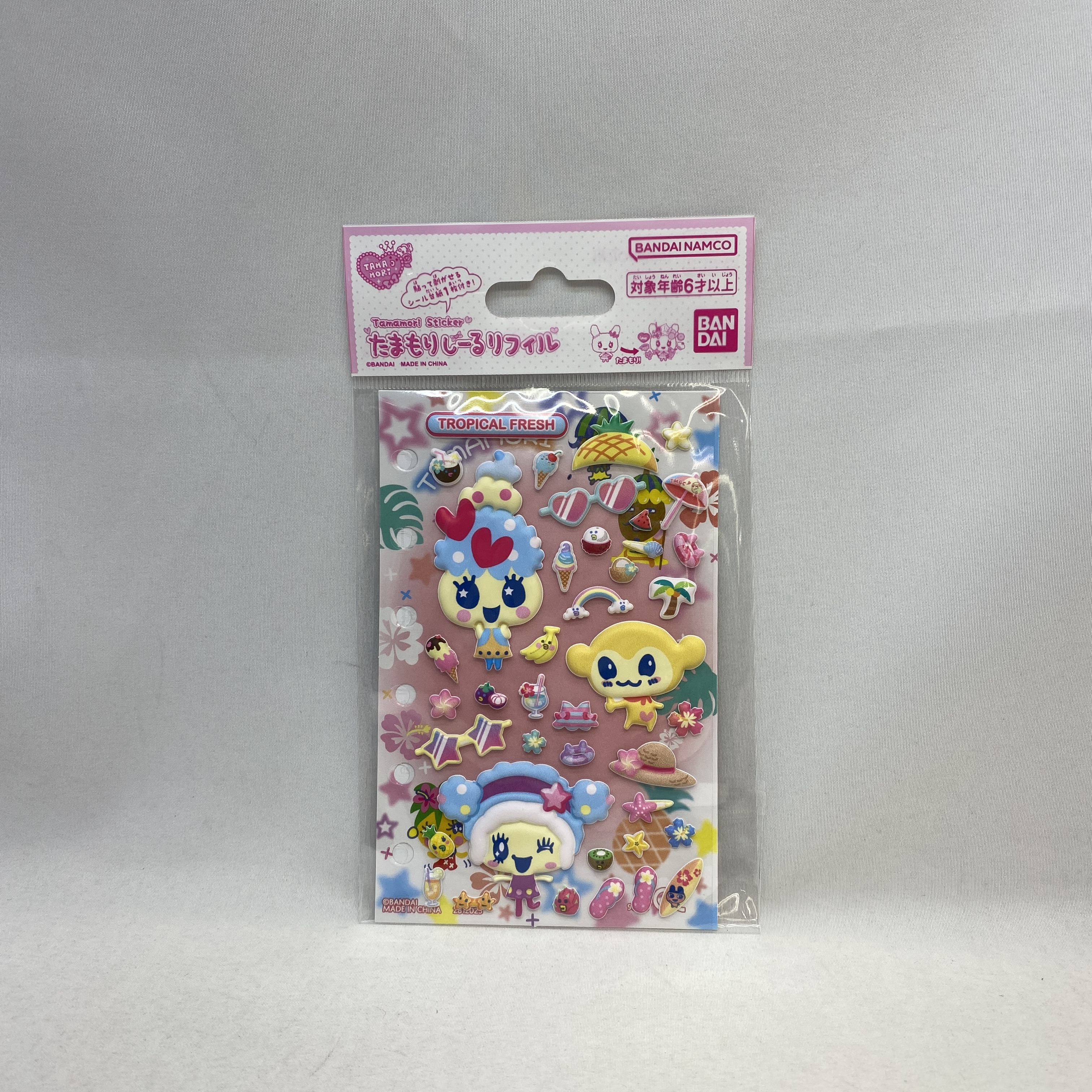バンダイ たまごっち たまもりしーるリフィル トロピカルフレッシュセット