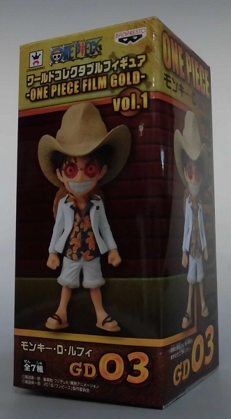 ワンピース ワールドコレクタブルフィギュア ONE PIECE FILM GOLD vol.1 モンキー・D・ルフィ 36517