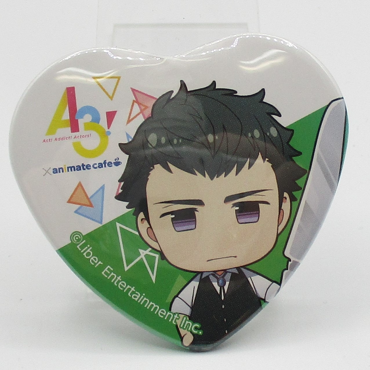 A3! x Animate CAFE Trading Heart Can Badge - Tasuku Takato