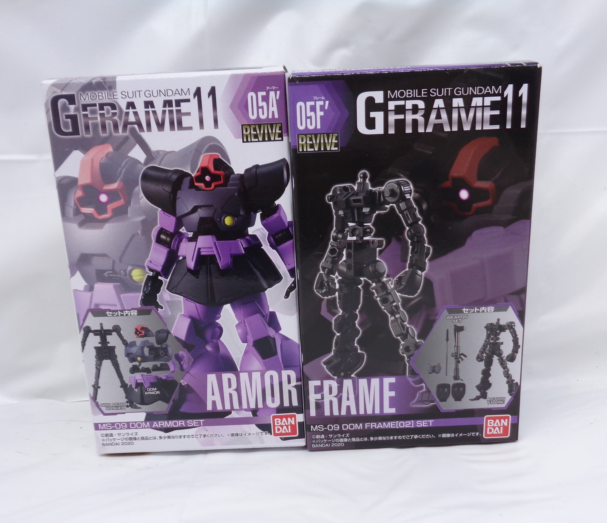 機動戦士ガンダム GFRAME11(Gフレーム11) 05’ MS-09 ドム  2種セット(アーマーセット&フレームセット)