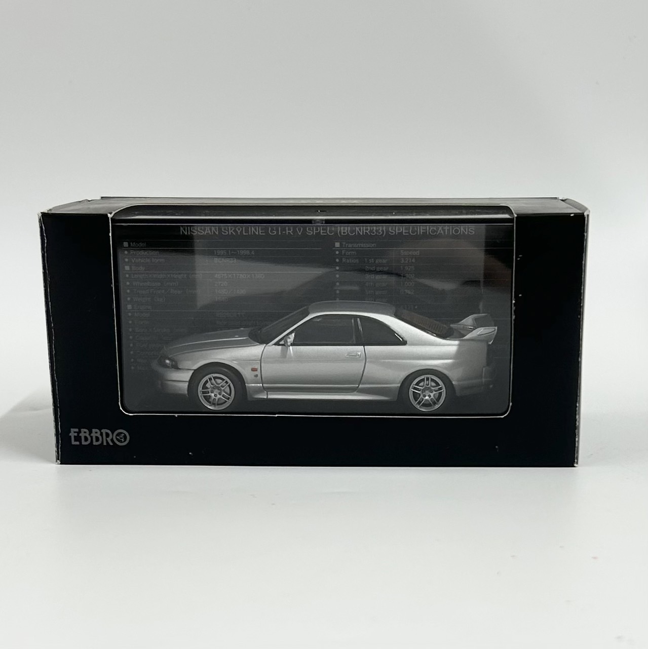 エブロ 1/43 ニッサン スカイライン GT-R R33 Vスペック 1995(シルバー)