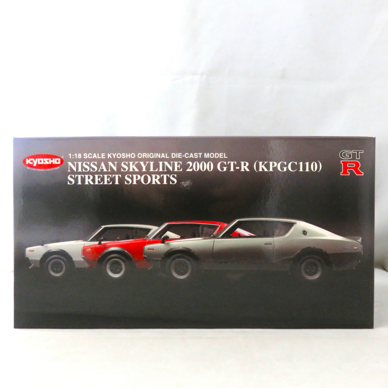 KYOSHO 1/18 Nissan Skyline 2000GT-R KPGC110 Street Sports Watanabe (White)