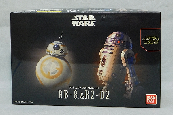 Bandai Plastic Model Star Wars 1/12 BB-8 and R2-D2