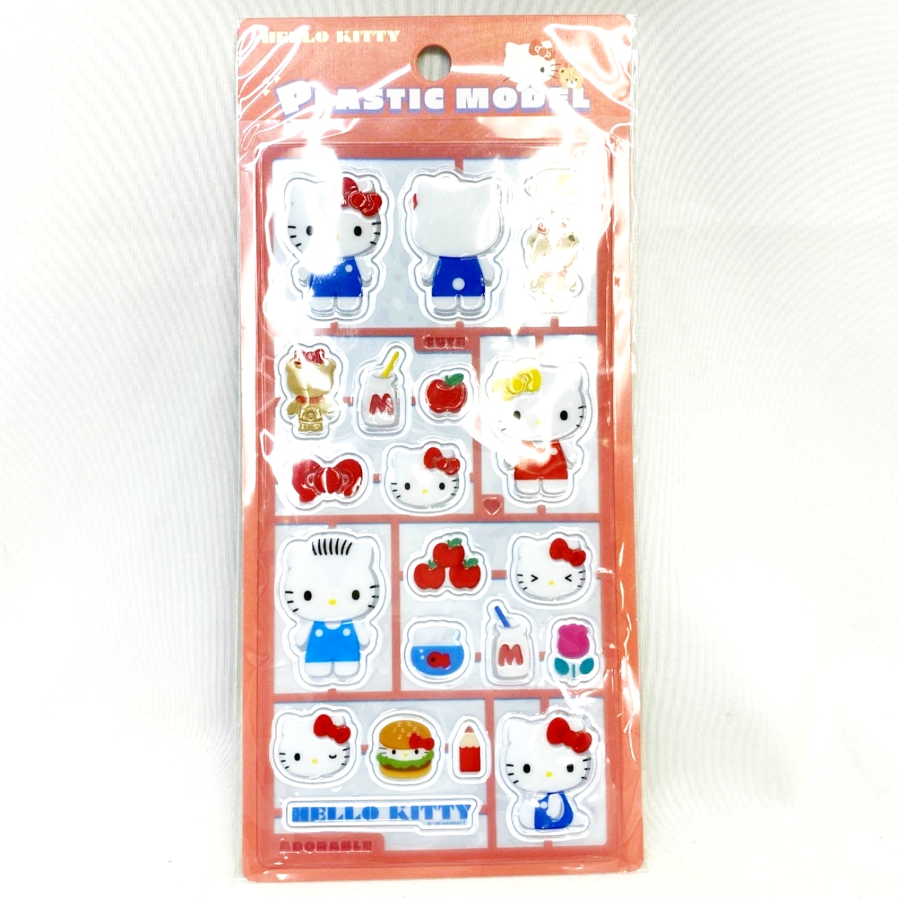サンリオキャラクターズ プラスチックモデル風シール　ハローキティ
