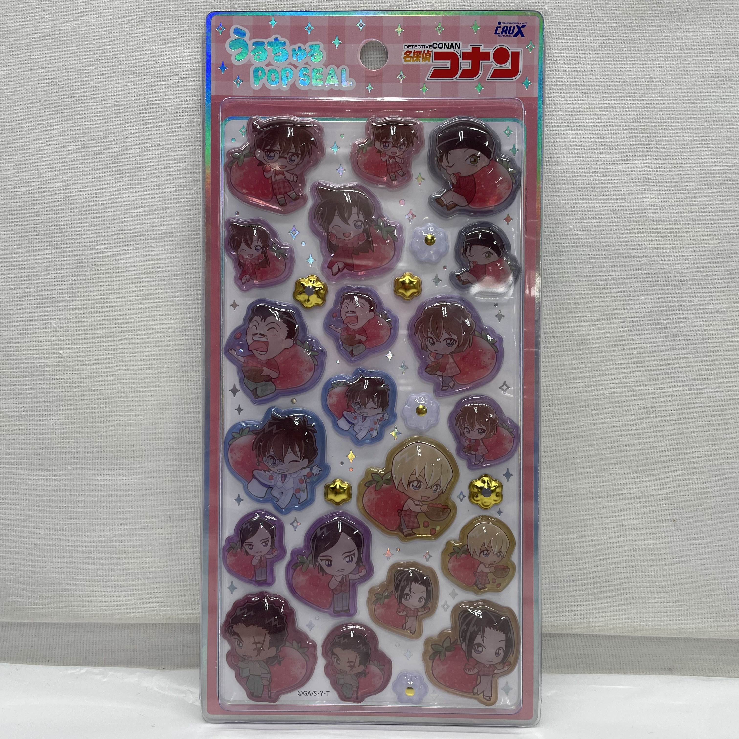 クラックス 名探偵コナン うるちゅる POP SEAL きゃらペコ/いちご狩り