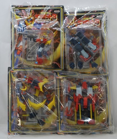 バンプレスト とるとる愛テム 無敵超人ザンボット3 無敵合体ロボ 全4種セット