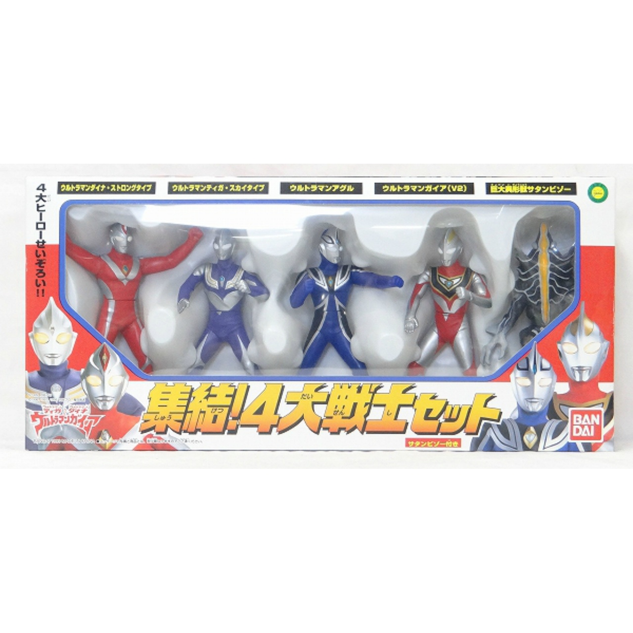 Bandai Ultraman Gaia Unite! 4 Super Warrior set