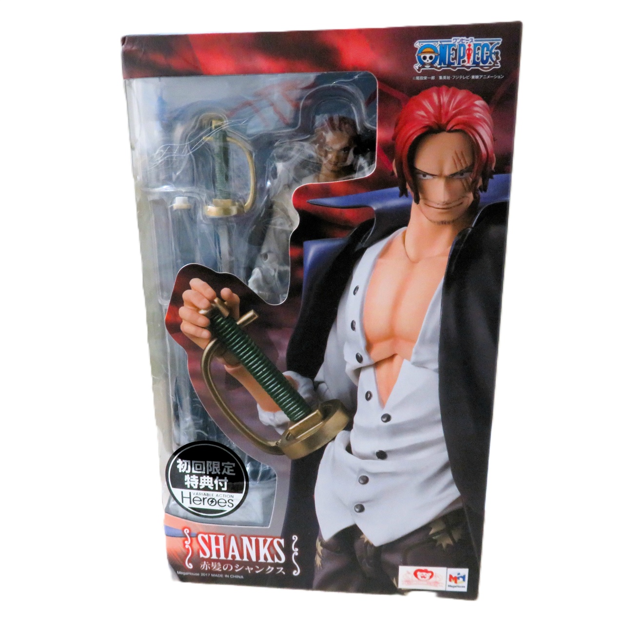 Megahouse OnePiece Variable Action Heroes - Shanks with Bonus Item
