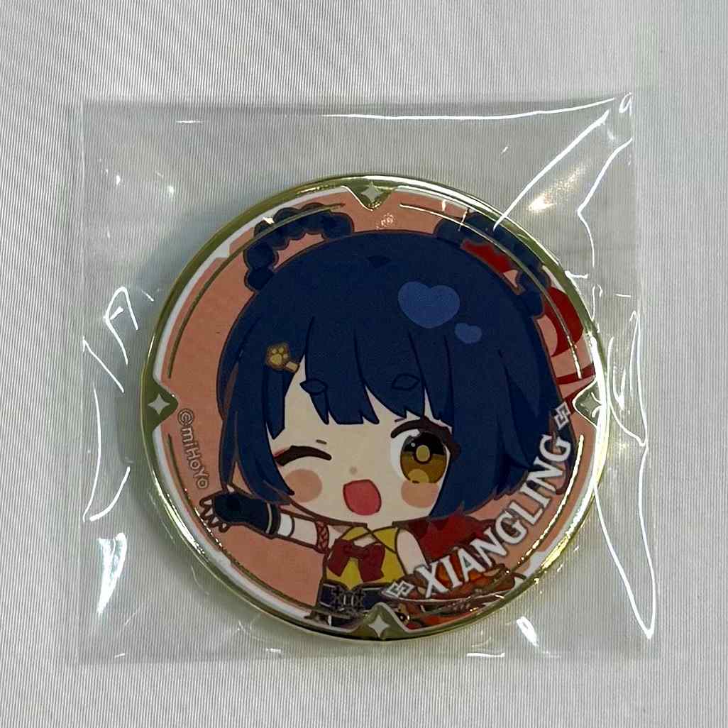 Genshin Impact x Sweets Paradise -Rock and Flower Festival- Chibi Character Trading badge Xiangling