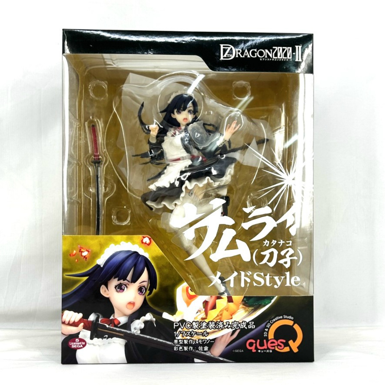キューズQ サムライ(刀子) メイドStyle 1/7PVCフィギュア (セブンスドラゴン2020-II)