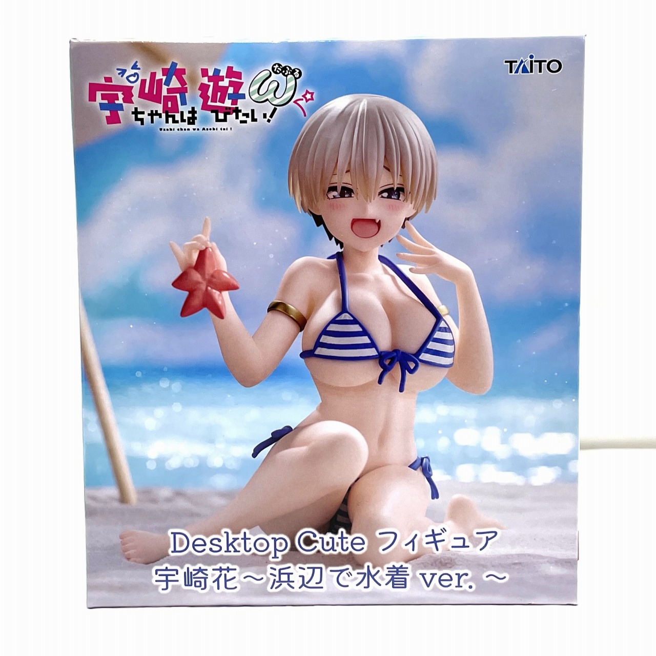 タイトー 宇崎ちゃんは遊びたい!ω Desktop Cute フィギュア 宇崎花 ～浜辺で水着ver.～