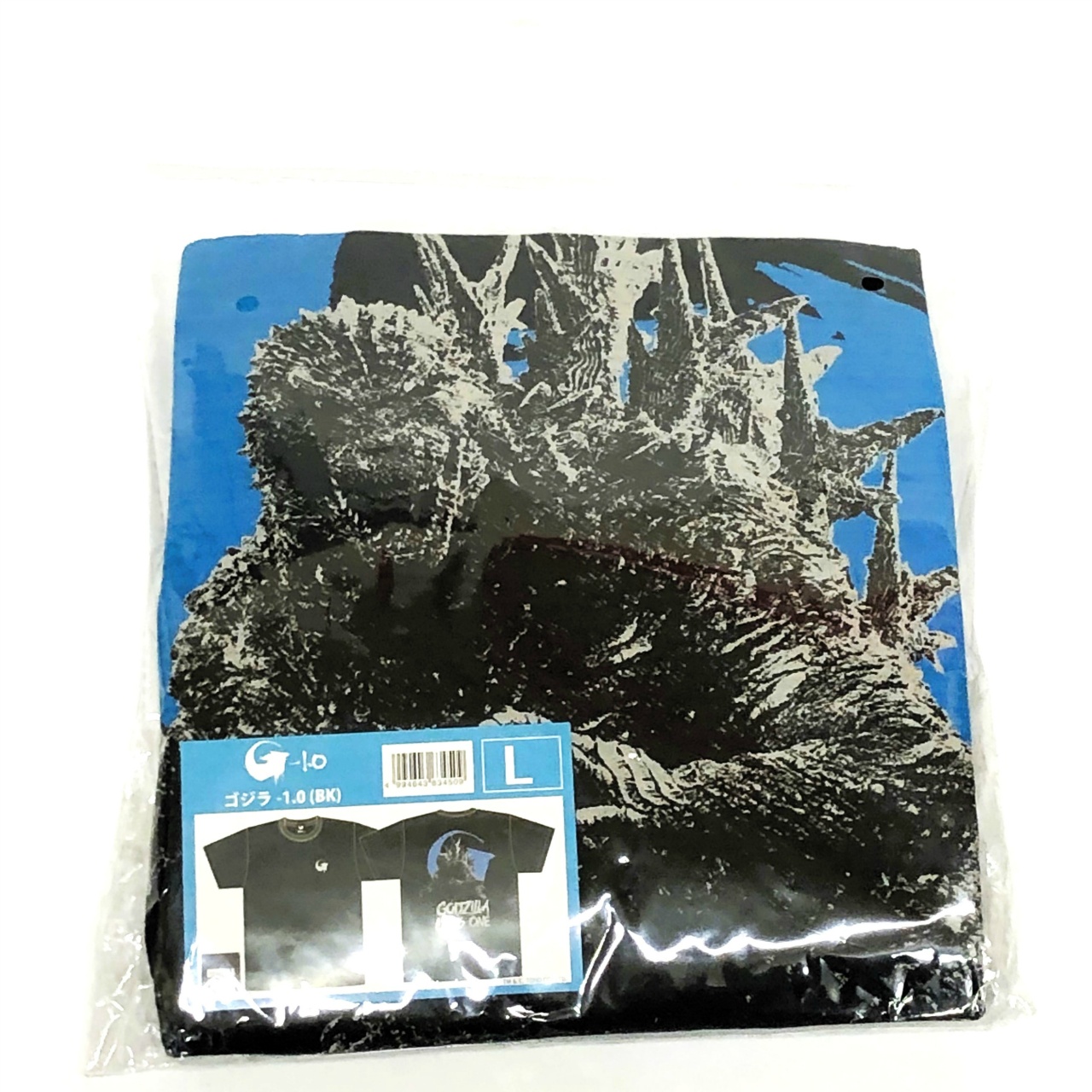 ゴジラ-1.0 抜染Tシャツ ブラック Lサイズ