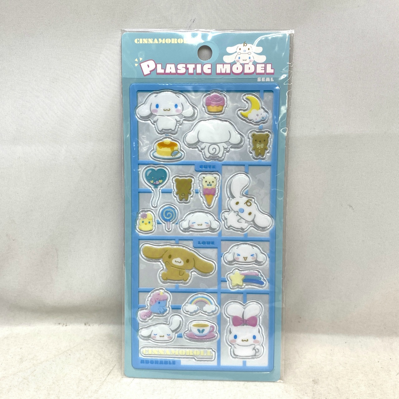 サンリオキャラクターズ プラスチックモデル風シール シナモロール