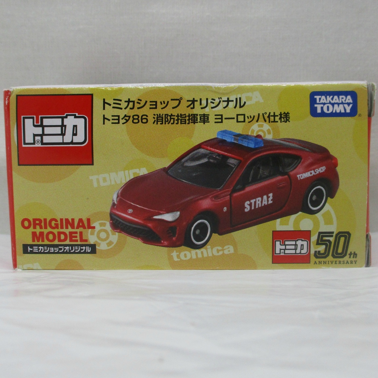 タカラトミー トミカショップオリジナル  トヨタ86 消防指揮車 ヨーロッパ仕様(レッド)
